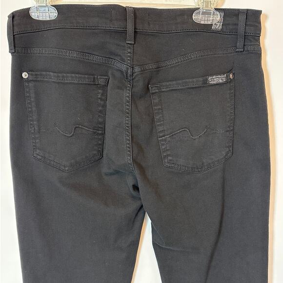 7 For All Mankind b(air) Bootcut Denim Jeans Black Size 31 Mid-Rise Dressy - Picture 9 of 13